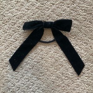 Black jcrew hair bow tie